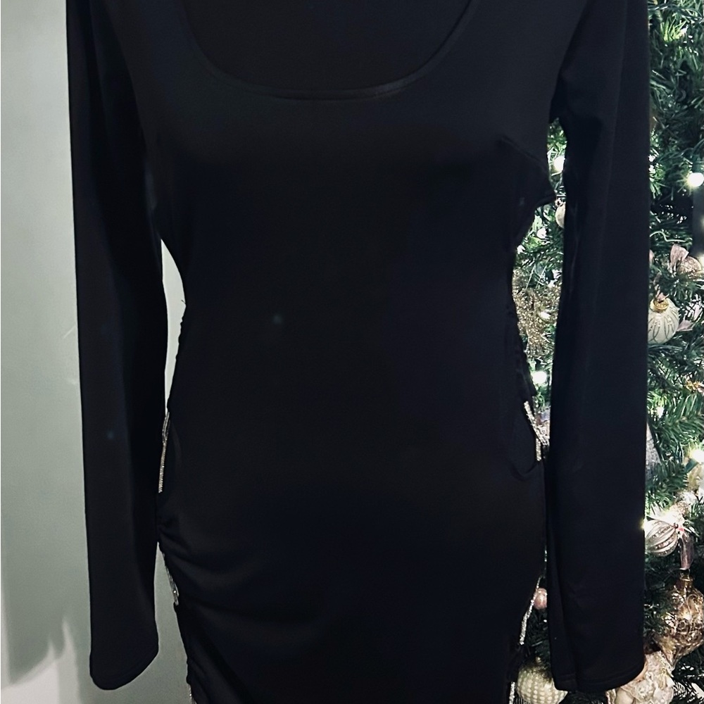 Hera Collection Elegant Black Long Sleeve Dress
